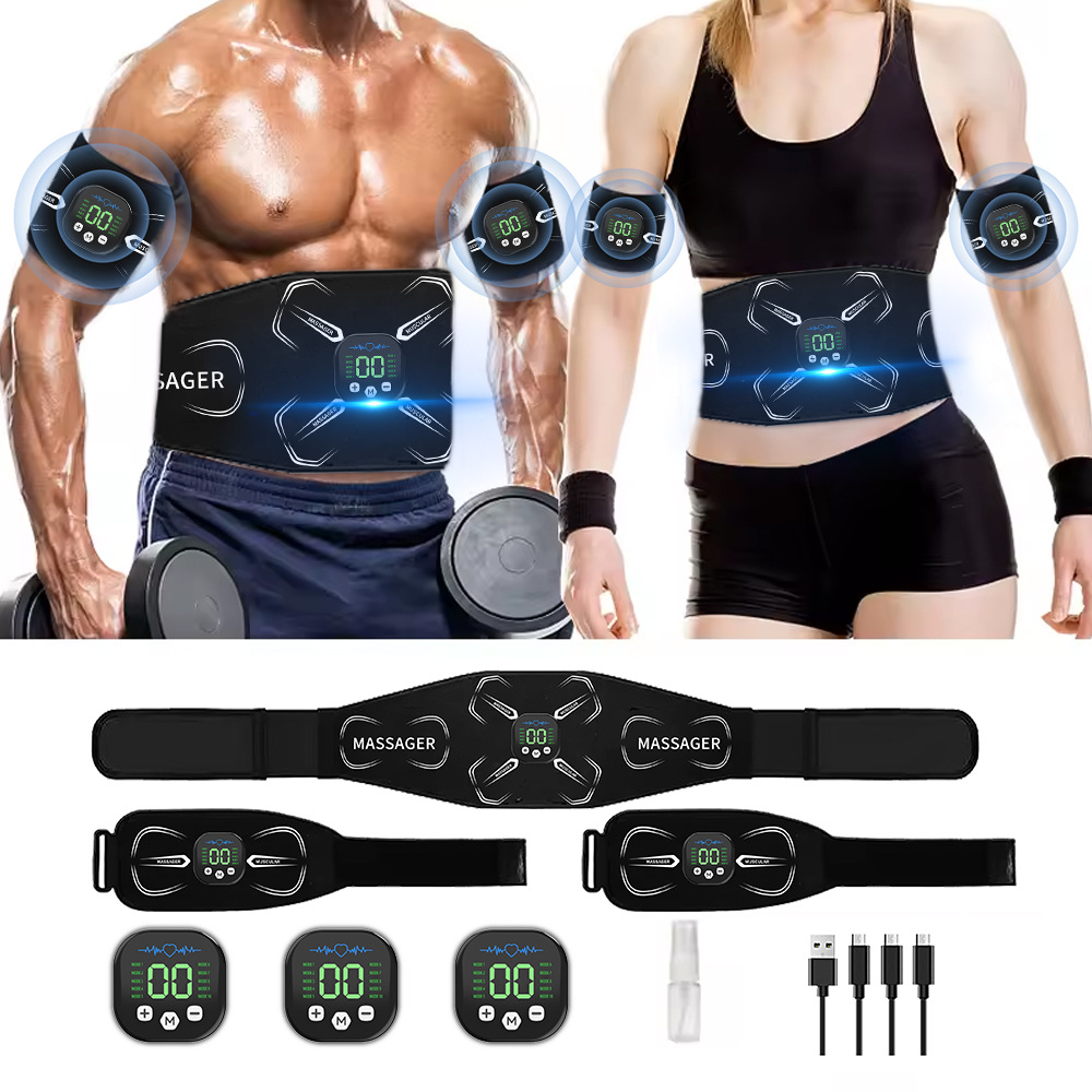 Sports Equipment Companies - EMS 筋肉刺激装置腹部トレーナー腹筋トナー腕腹脚エクササイズワークアウト減量脂肪燃焼ホームジムフィットネス機器