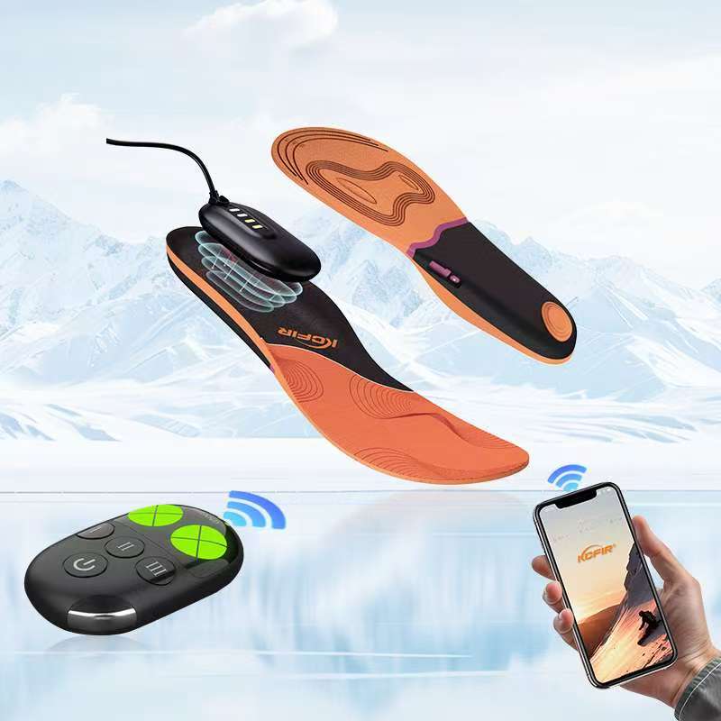 Sports Equipment App - APP充電式電池式電熱インソール 冬のアウトドアスポーツ用保温装備 足先の快適な暖かさ