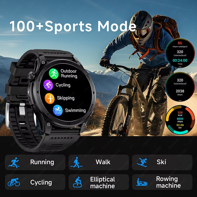 2026年最新GPSスマートウォッチは、1.46インチの画面 - Sports Equipment In French のレビューと価格