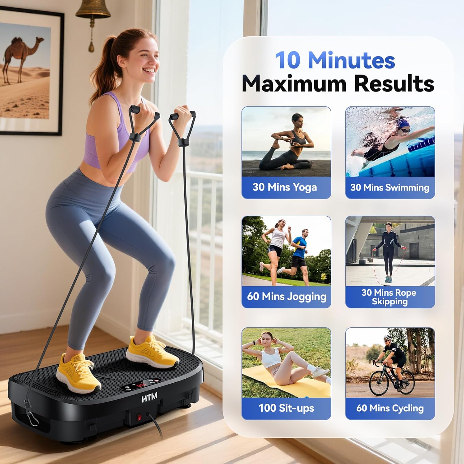 振動プレート脂肪燃焼フィットネスプラットフォーム全身120レ - Sports Equipment Companies のレビューと価格