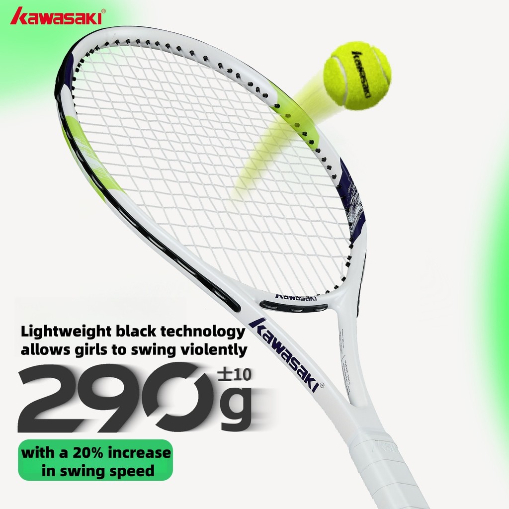 Kawasaki ライトテニスラケットセット カーボン複合ラ - Badminton Racket Carbon のレビューと価格