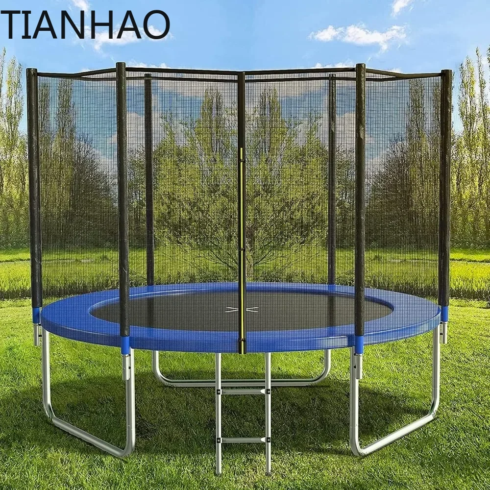 14フィート/15フィートのトランポリン、安全ネット付き、屋 - Trampoline Spring Cover のレビューと価格