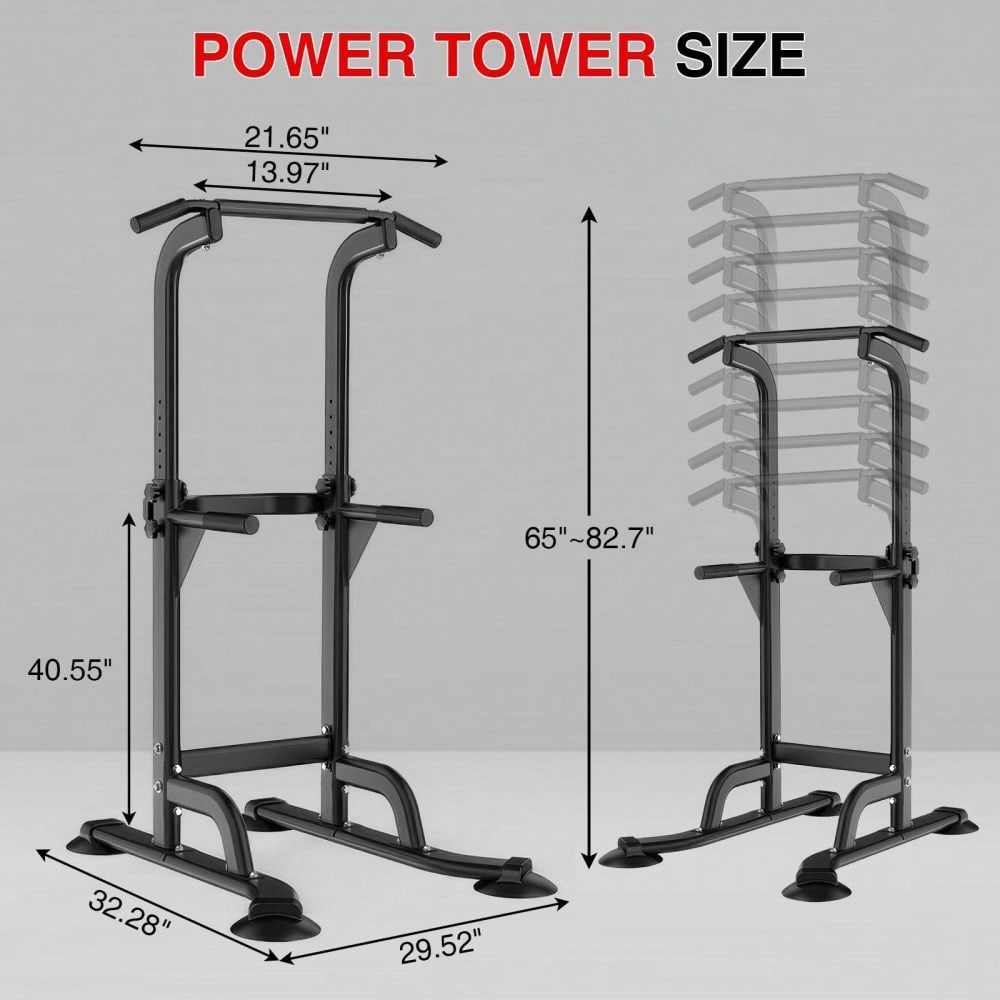 ガーダース パワータワー ディップステーション、調整可能なプ - Sports Equipment Near Me のレビューと価格