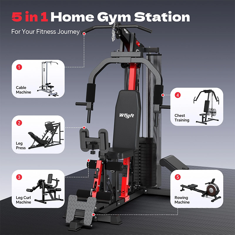 Poobooホームジムトレーニング機器、148ポンドのウェイ - Sports Equipment Near Me のレビューと価格