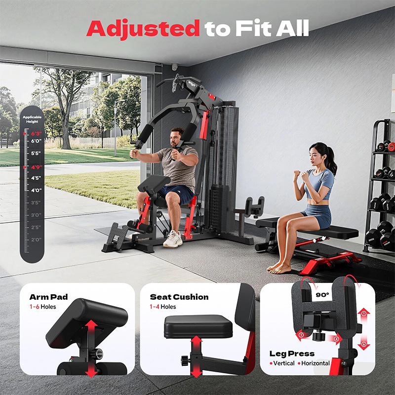 Poobooホームジムトレーニング機器、148ポンドのウェイ - Sports Equipment Near Me のレビューと価格