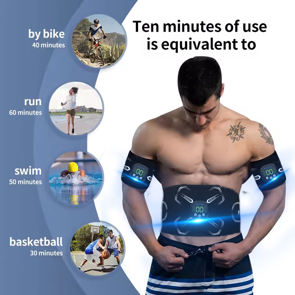 EMS 筋肉刺激装置腹部トレーナー腹筋トナー腕腹脚エクササイ - Sports Equipment Companies のレビューと価格